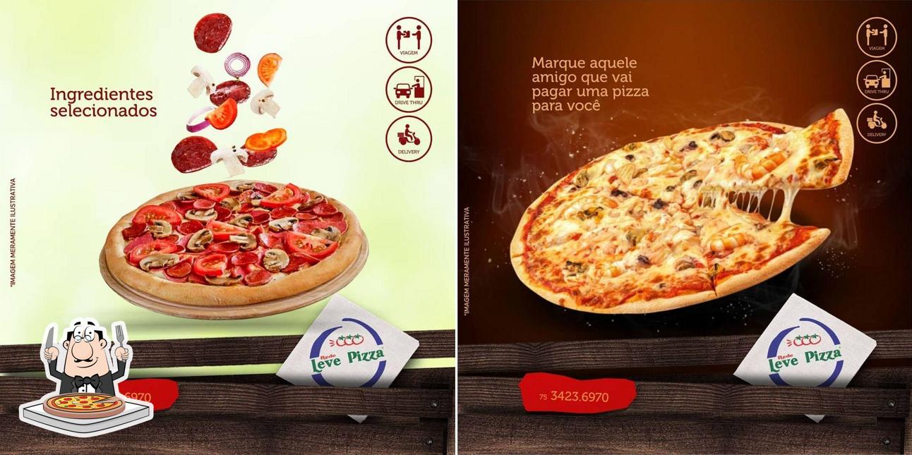 No Rede Leve Pizza, você pode pedir pizza