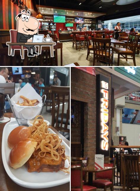 O interior do TGI Fridays