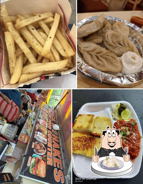 Dumplings at Snack n Shake, Healthy Food Counter