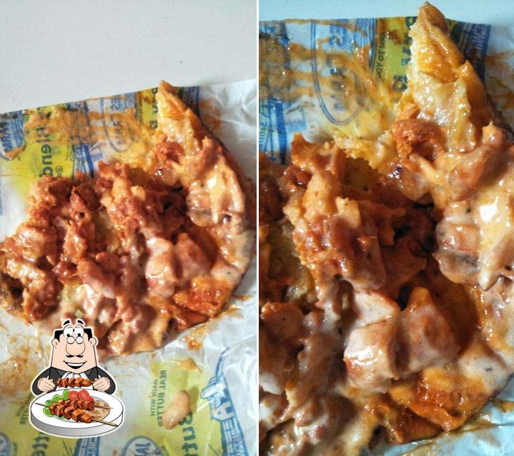 Food at Afghani Shawarma