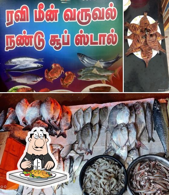 Ravi Fish Stall provides a selection of fish meals