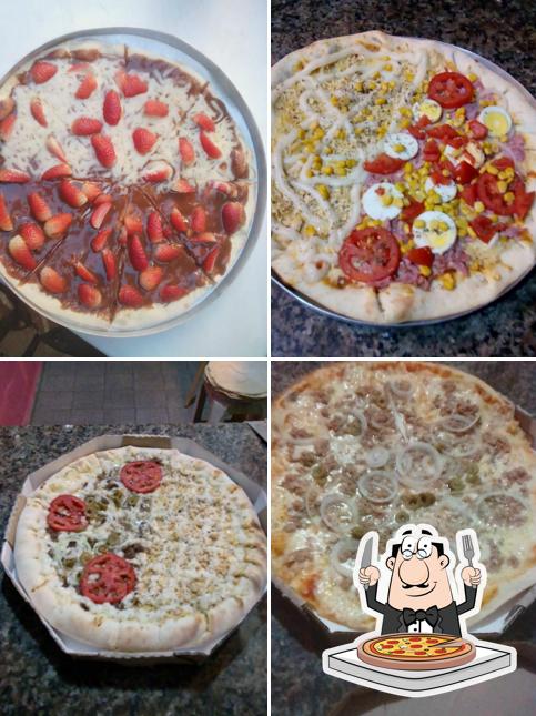 Escolha diferentes tipos de pizza