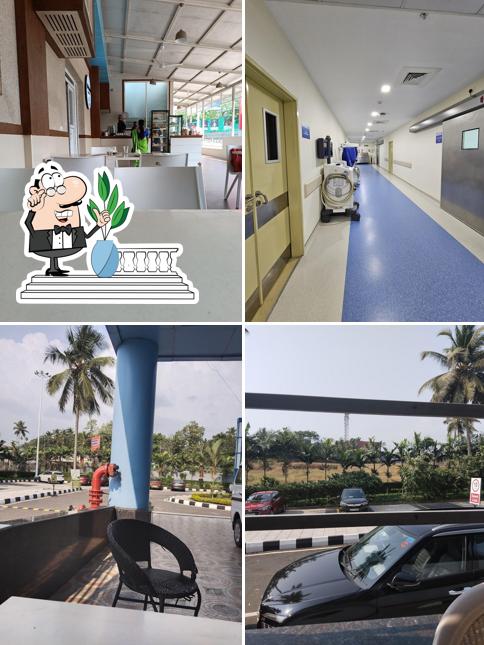 Apollo Adlux Hospital Restaurant is distinguished by exterior and interior