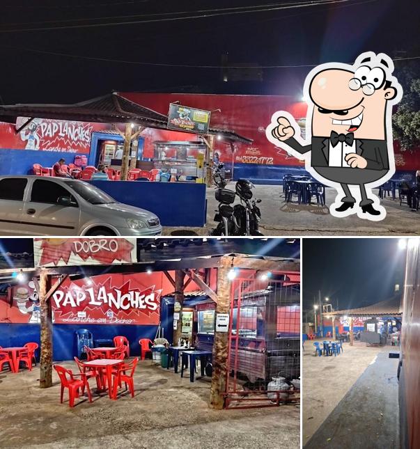 Esta é a imagem apresentando exterior e interior no Pap Lanches em Dobro Rua 4