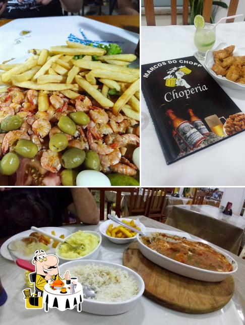 Platos en Marcos do Chopp