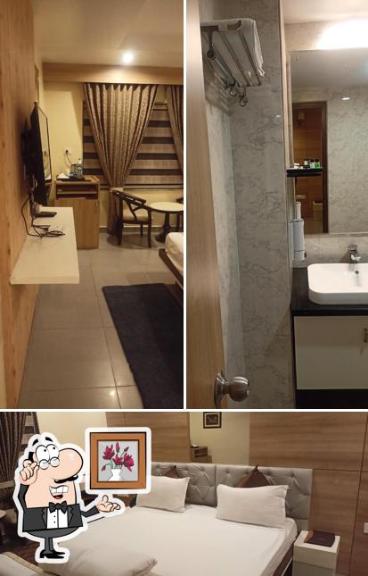 Take a seat at one of the tables at Skyview