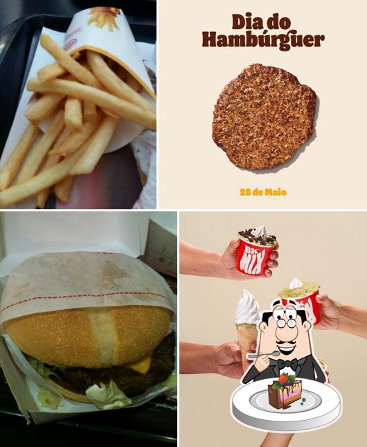 Bolo de chocolate em Burger King