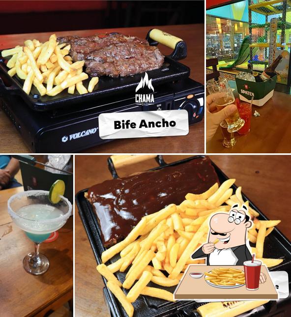 Batata frita em Chama Bar e Cozinha