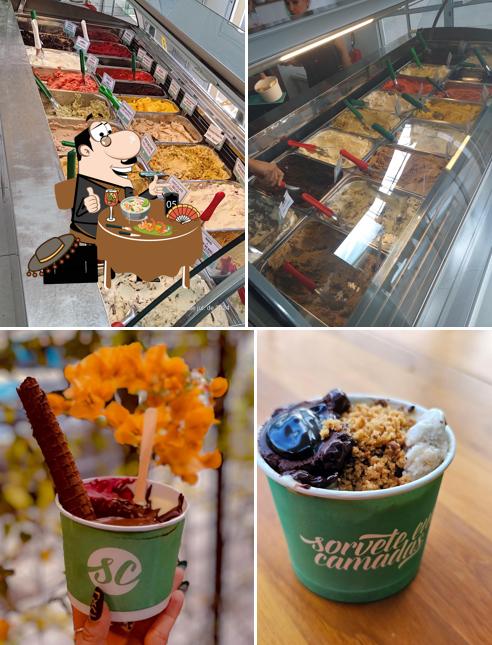 Comida em Sorvete em Camadas