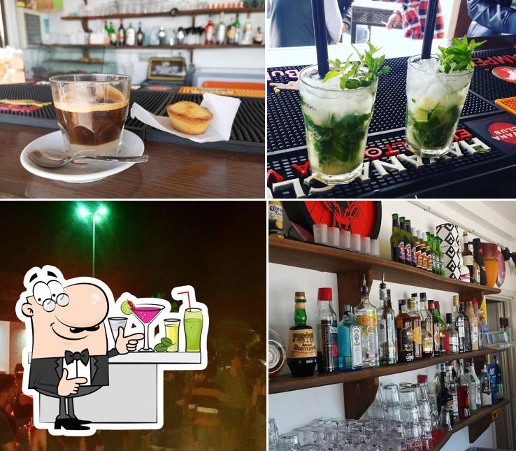 La bancone da bar e bevanda del ristorante