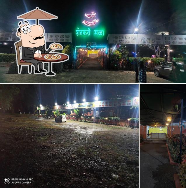 The exterior of Hotel Shetkari Mala