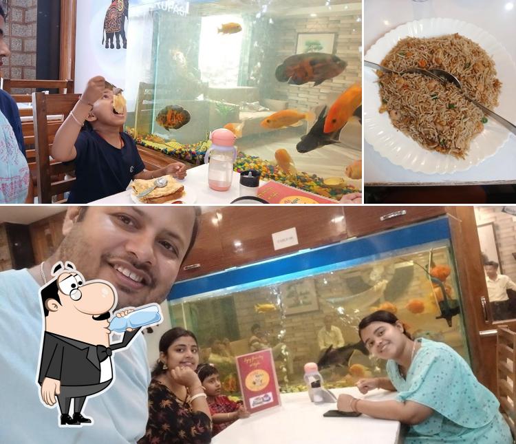 This is the picture showing drink and food at Rupasir Rannaghor