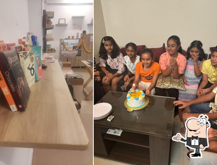 Take a seat at one of the tables at The Bakersway