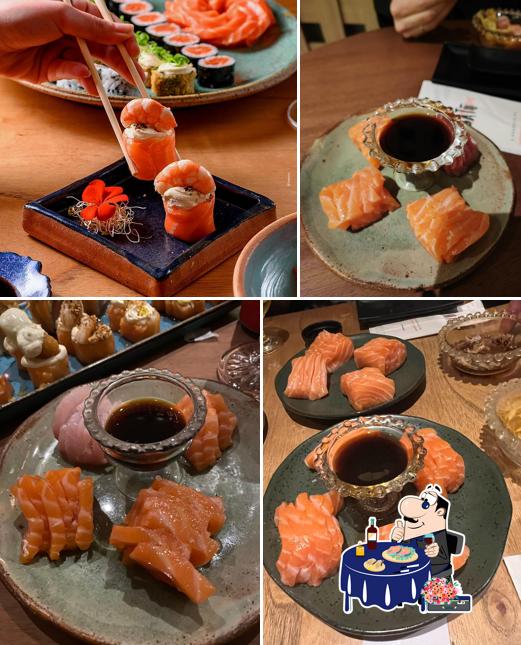 Sashimi em Satō Sushi