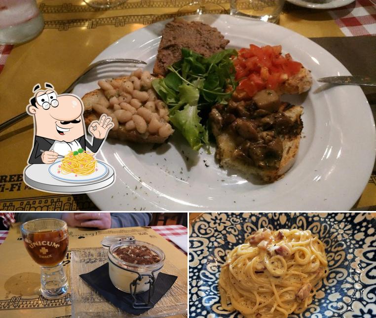 Spaghetti alla carbonara al Trattoria Ponte Vecchio - Ristorante Firenze