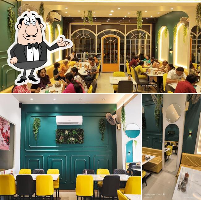 The interior of Crazy Cheesy Cafe