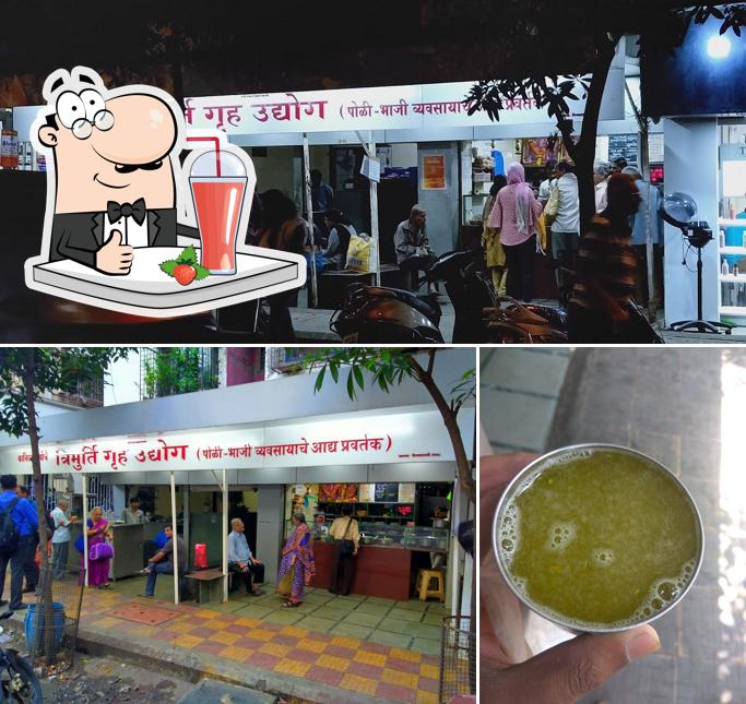 Enjoy a drink at Trimurti Gruha Udyog Poli Bhaji Kendra
