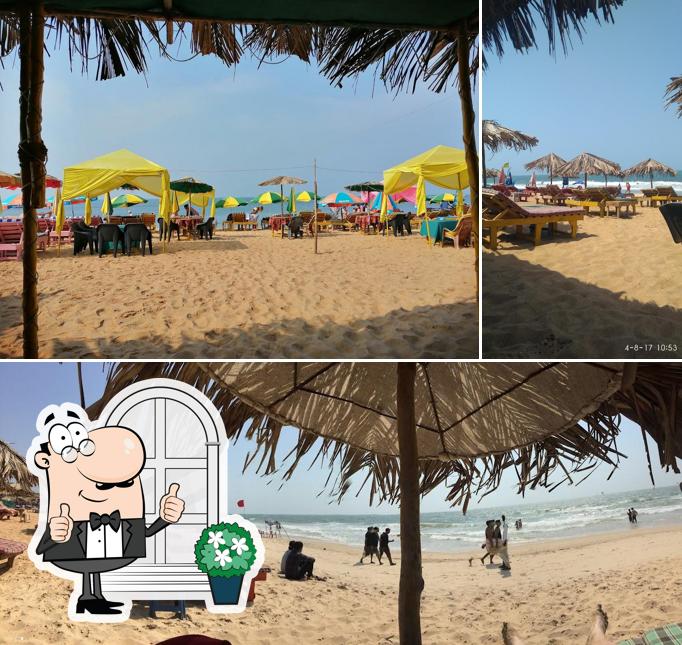 You can get some fresh air outside MOONLIGHT Beach Shack