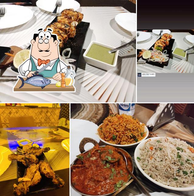 Grilled salmon at Subharaj’s Time Shine