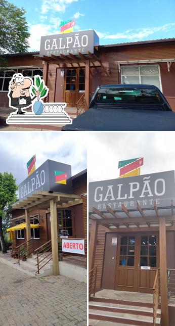 O exterior do Restaurante Galpão DI