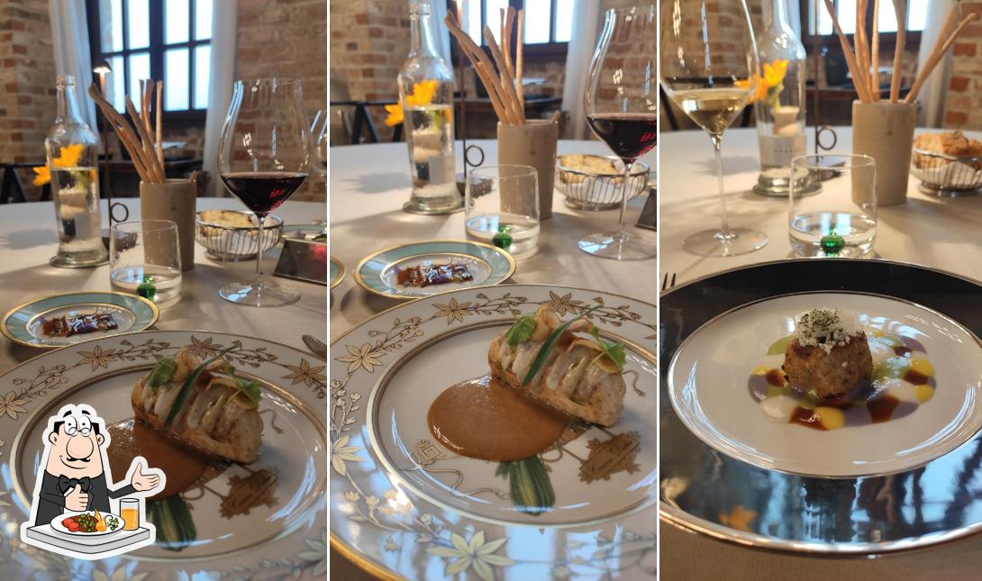 Cibo al Alessandro Mecca Al Castello di Grinzane Cavour