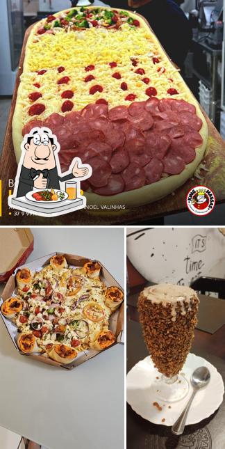 Comida em King Massas - Pizza com borda recheada