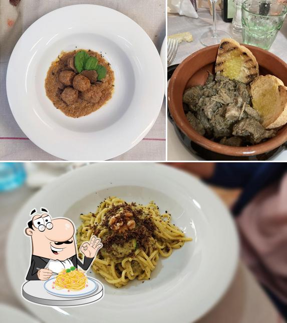 Spaghetti alla carbonara al trattoria alla Stella