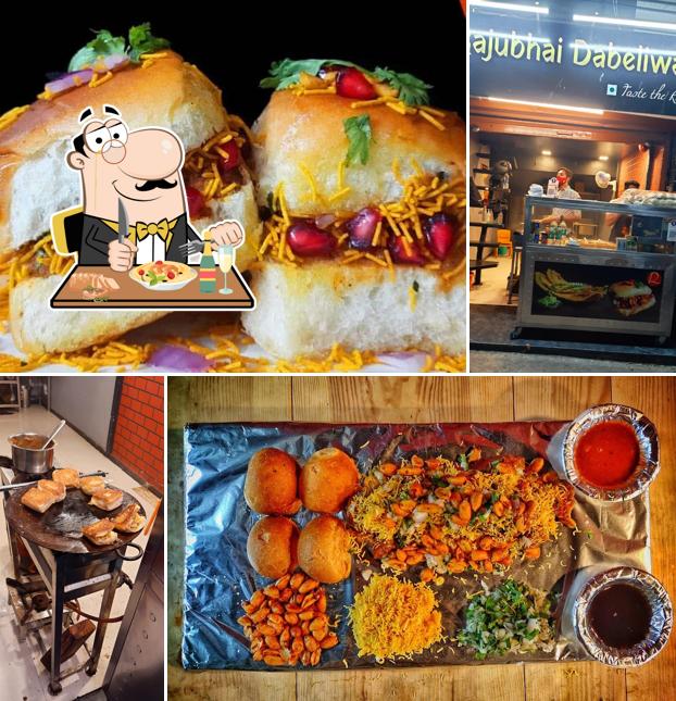 Pulled pork sandwich at Rajubhai Dabeliwale