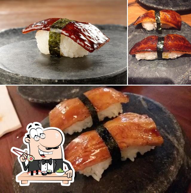 Escolha diversas opções de sushi
