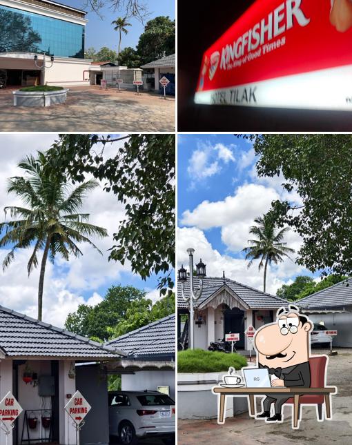 The restaurant's interior and exterior