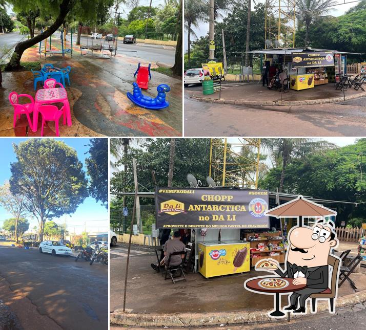 Desfrute da vista do exterior Da Li Lanches e Pasteis