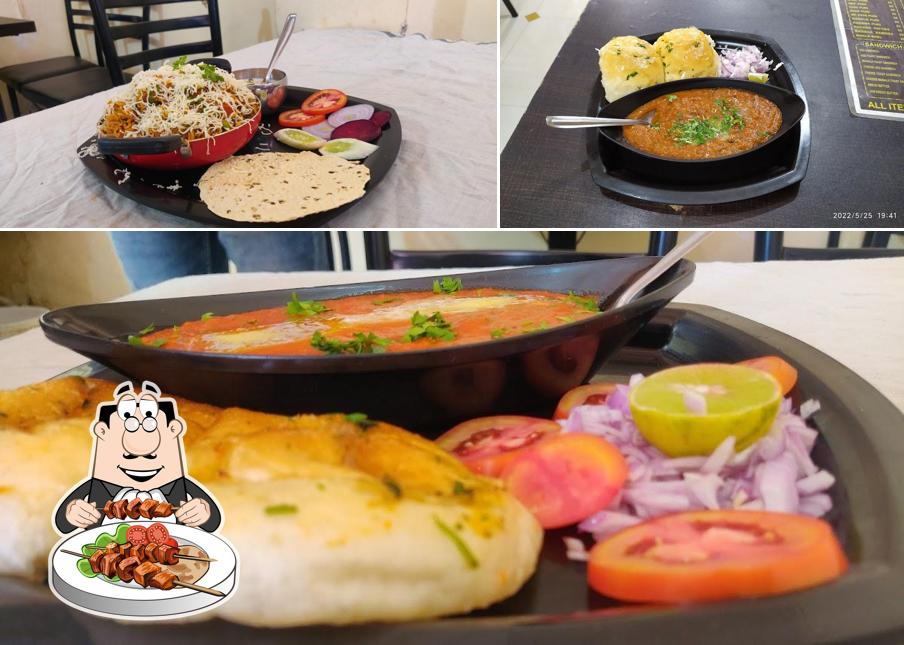 Take a look at the image showing food and interior at Jay Shree Krishna Fast Food & Snacks corner