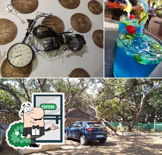 The photo of exterior and alcohol at SAME PLACE- FAMILY RESTAURANT