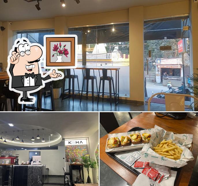 Take a seat at one of the tables at KOHA (Koaffee Haus)