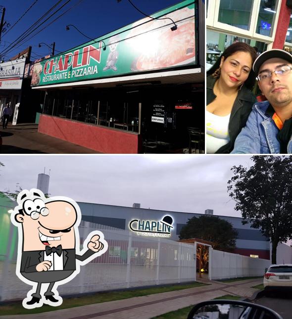 O exterior do Chaplin Restaurante e Pizzaria