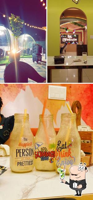 Enjoy a beverage at La Fabula