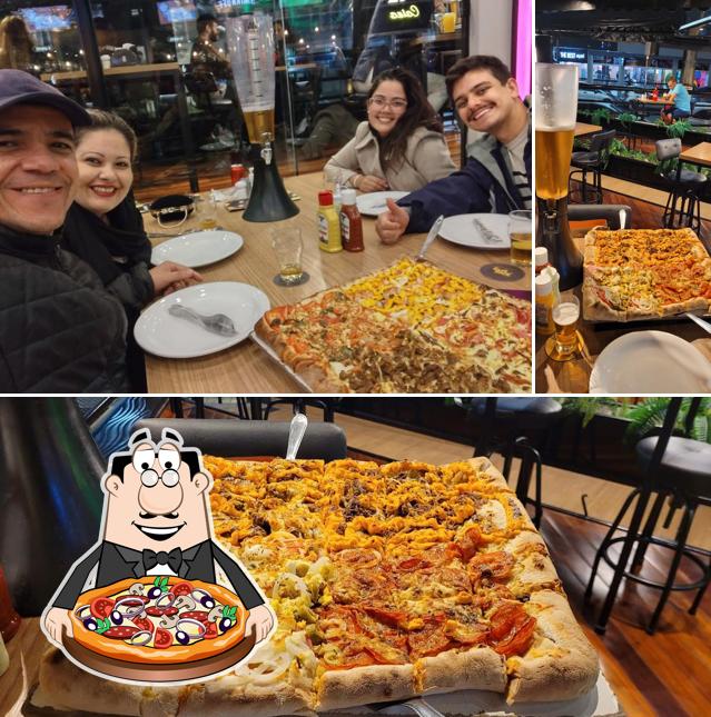 No Bloco F, você pode degustar pizza