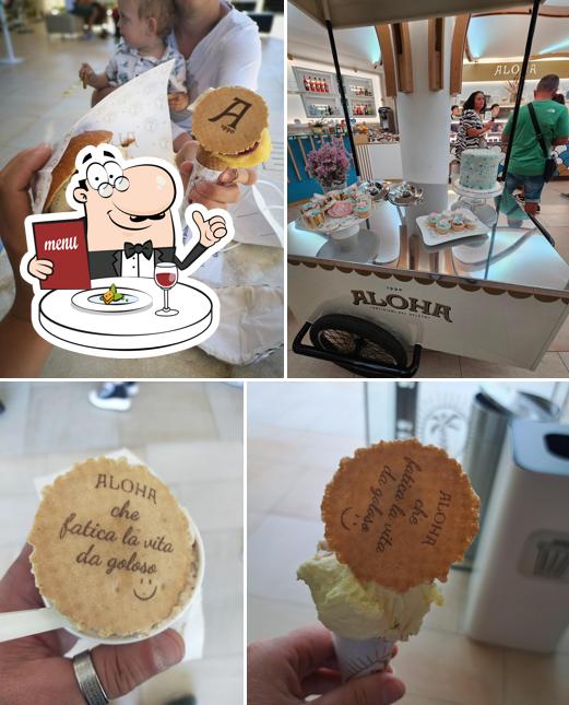 Platti al Gelateria Aloha Mirabella