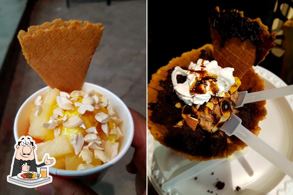 Food at Havmor Havfunn Ice cream Parlor, Somnath