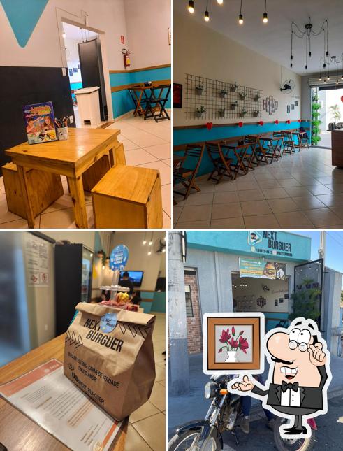 O interior do Next Burguer