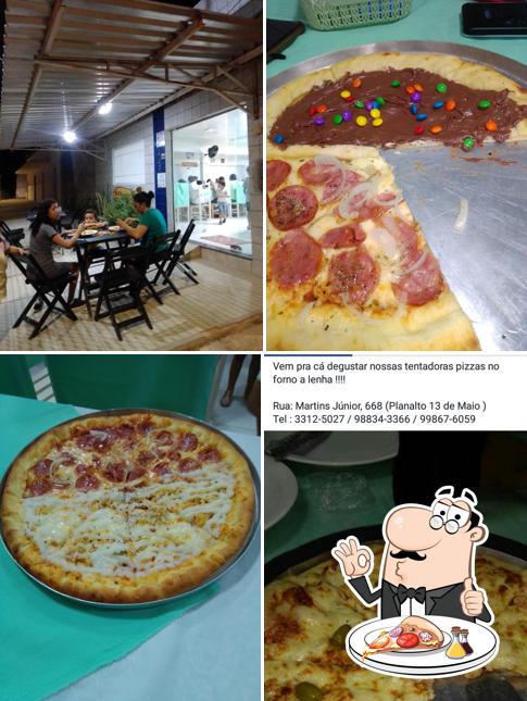 No Planalto Pizzaria, você pode pedir pizza