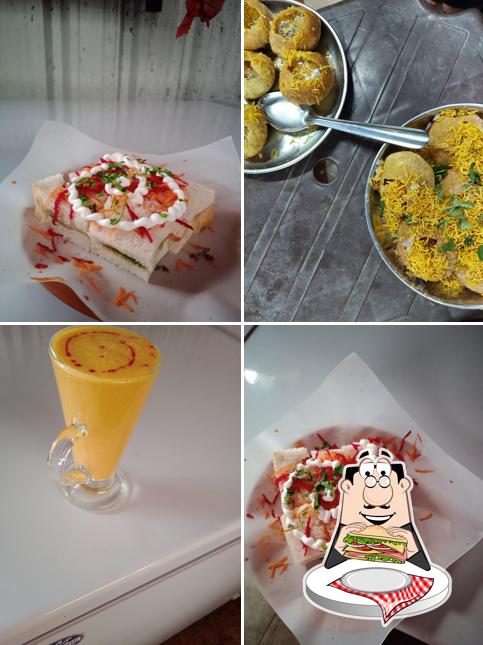 Club sandwich at Santosh Bhel Panipuri