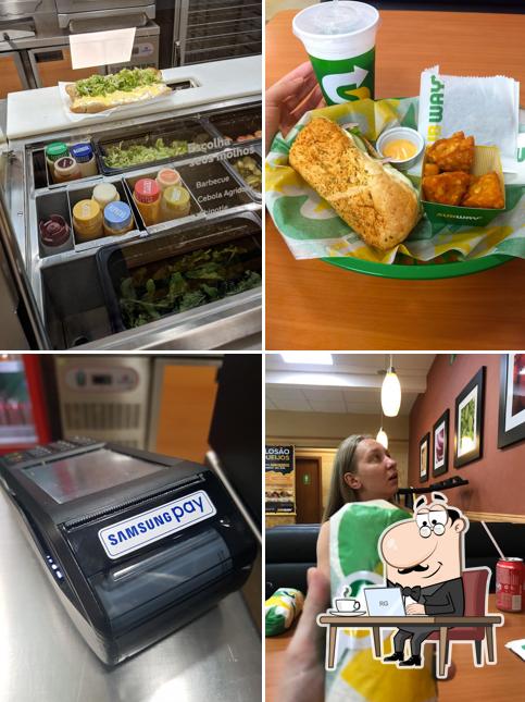 O interior do Subway