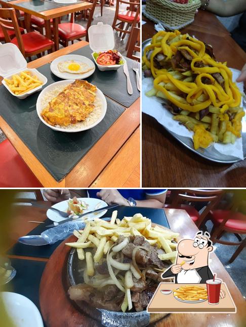 Batata frita em Lanchonete Jabaquara Tapioca e Açai com mate