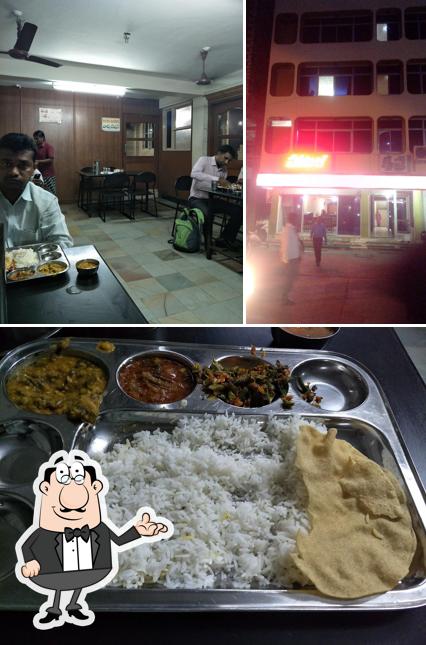 The photo of kristna hotel’s interior and dessert