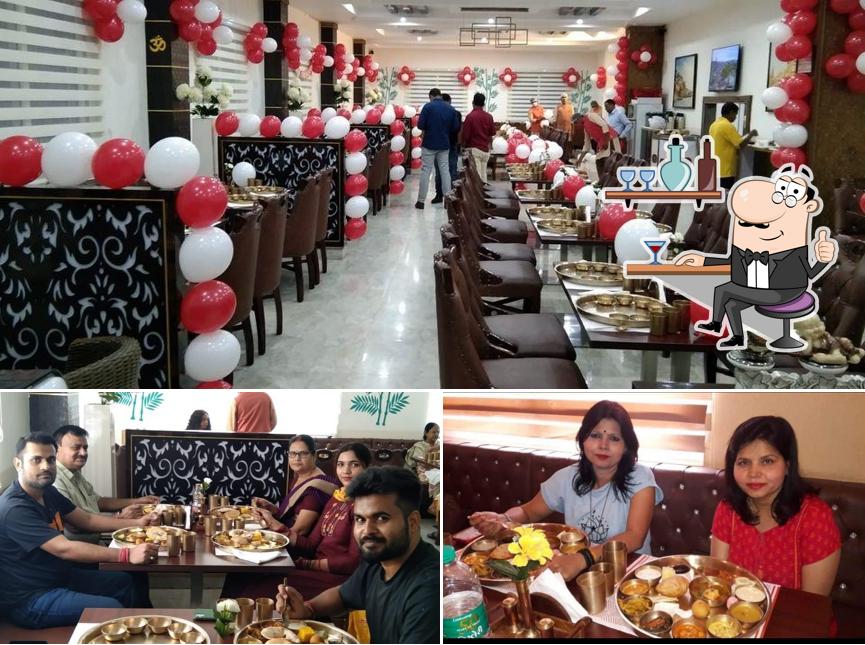 The interior of Shree Shivay Thali Dining Varanasi