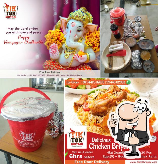 TIK TOK Briyani - Bucket Briyani Chicken Mutton Non Veg Gravies Home Made Biryani in Coimbatore