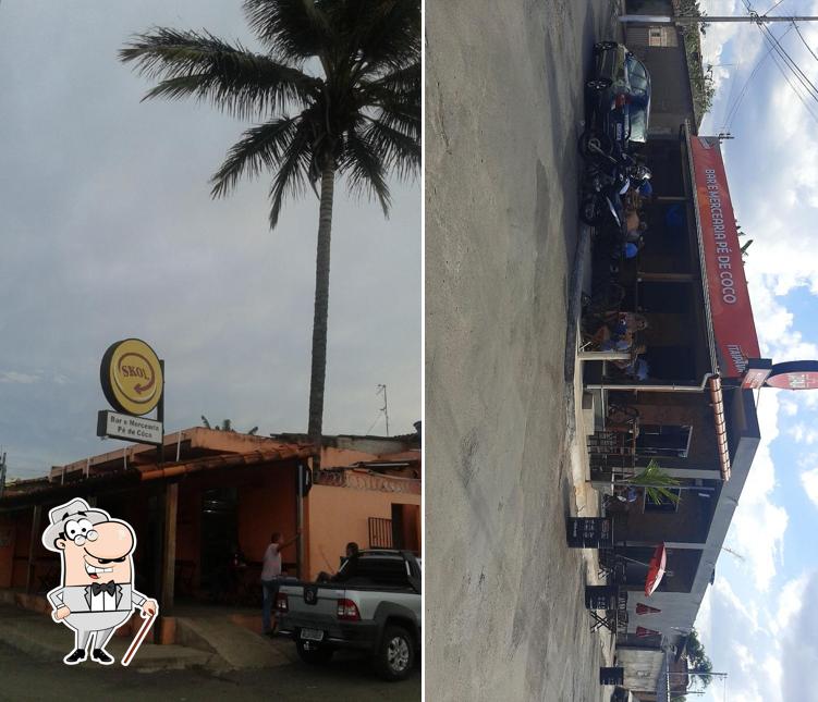 O exterior do Bar e Mercearia Pé de Côco