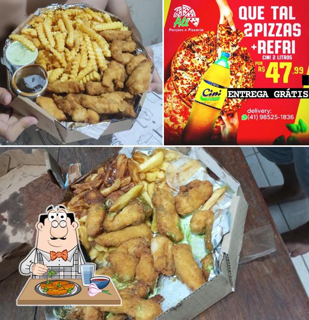 Asas de frango em Alê Porções e Pizzaria