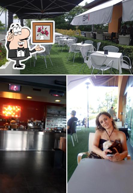 Gli interni di Zoom Cafè